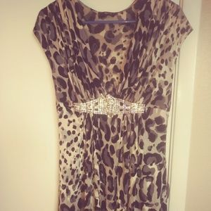 Cheetah Print Dress By Sky
